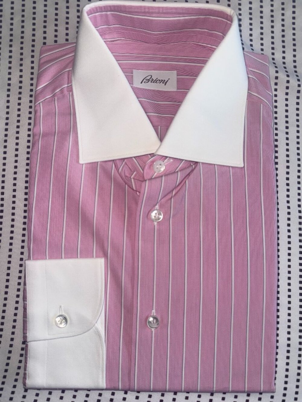 NWT Brioni Brunico Shirt 42R – $650, In Original Packaging